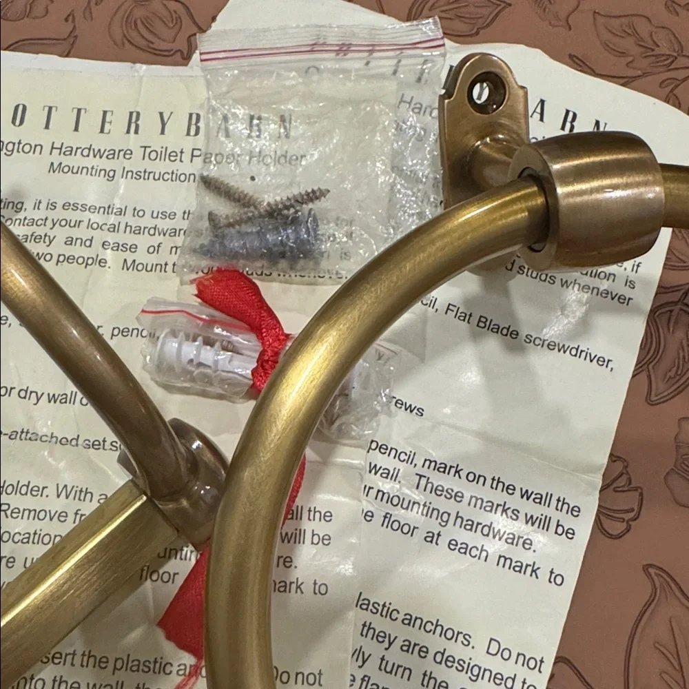 POTTERY BARN/ Covington Hardware Towel Ring or Toilet Paper Holder